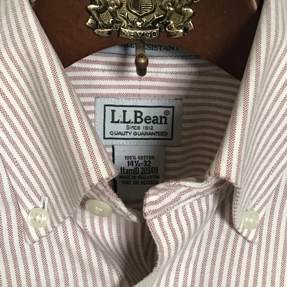 L.L. Bean Striped Dress Shirt - Picture 4 of 10